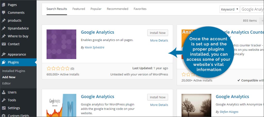 google analytics for wp