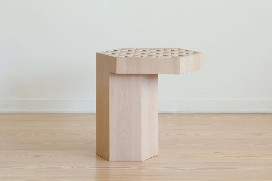 ASSEMBLAGE WOOD SIDE TABLE_In Stock