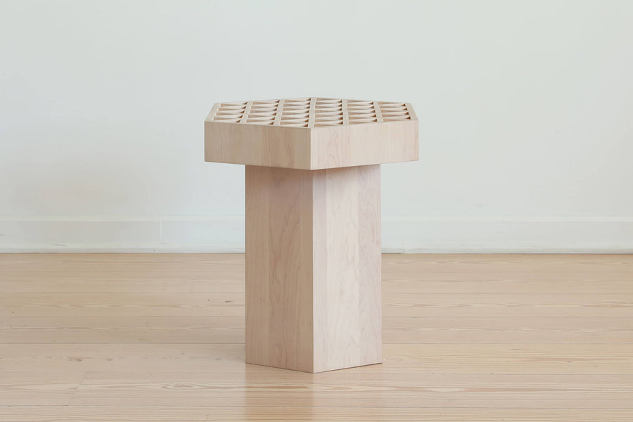 ASSEMBLAGE WOOD SIDE TABLE_In Stock