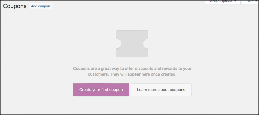 Woocommerce coupon settings