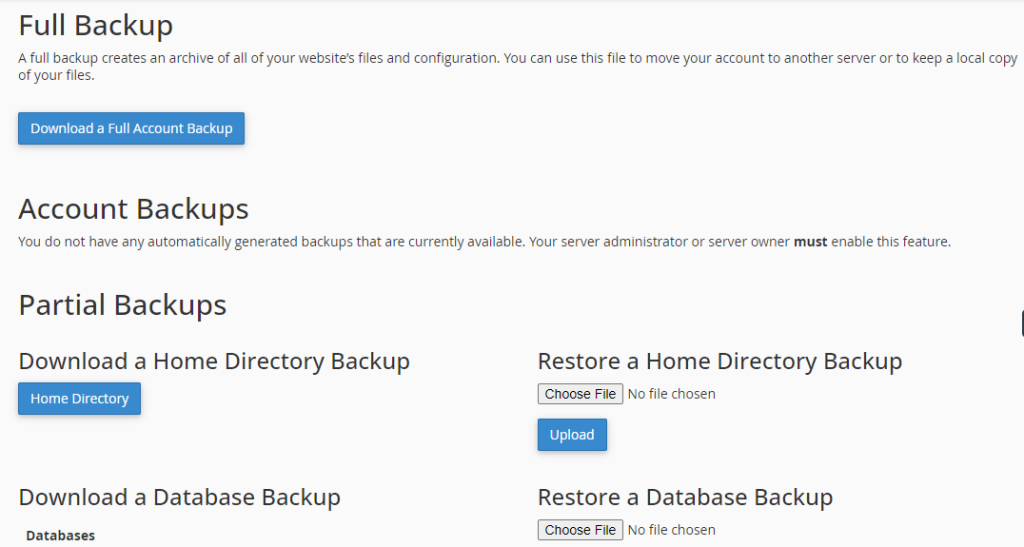 cpanel backup 3