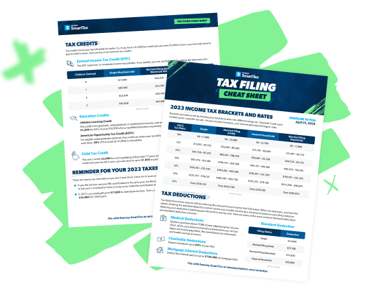 Tax Filing Cheat Sheet